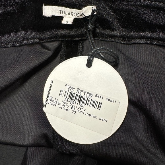 NWT REVOLVE TULAROSA Huntington Pant Black Velvet S - Picture 10 of 10